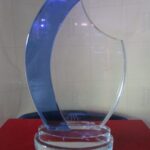 Corporate Blue Crystal Plaque