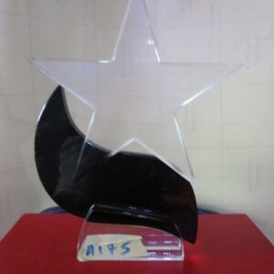 Black Transparent Crystal Plaque